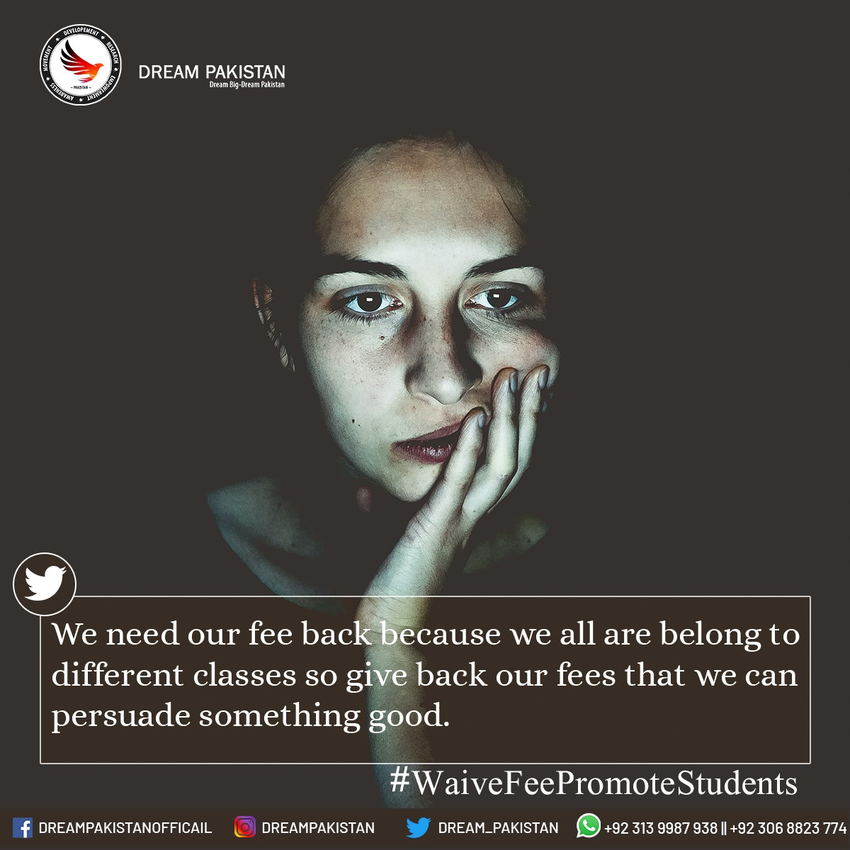 MunirUsmani2's tweet photo. Our voice can do anything, so why not to use this voice against the business doing by Universities?
@dream_pakistan
@LawCouncilPak
#WaiveFeePromoteStudents https://t.co/X9Gtu4Pkxk