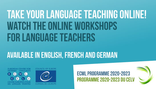 IctrevOu's tweet photo. Take your teaching online!
Passez à l'enseignement des langues en ligne!
Auf in die Online-Lehre!
Recordings of THREE recent webinars for #LanguageTeachers on the @ECMLCELV
website, facilitated by the #ICTREV team: https://t.co/TTjN2QlfiJ https://t.co/3GtSNiAlJZ
