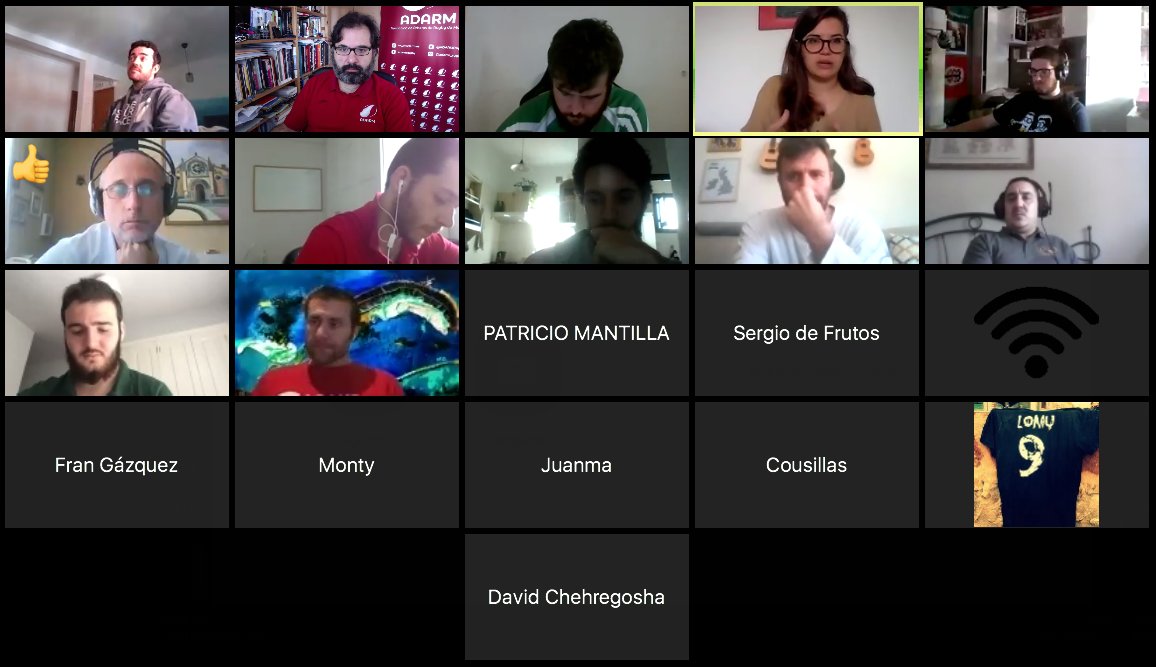 Mañana de formación psicológica online de los socios de la #ADARM para afrontar el confinamiento y la desescalada desde el punto de vista de nuestra actividad arbitral. #COVID19 #RugbyRef #ÚneteAlRef