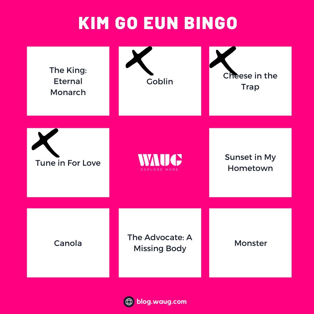 ManilaxSeoul's tweet photo. Got 3/8. Download the #KimGoEun bingo card here! https://t.co/I4l1iHWw5i  #김고은 https://t.co/Y5zcV5Hc4Y