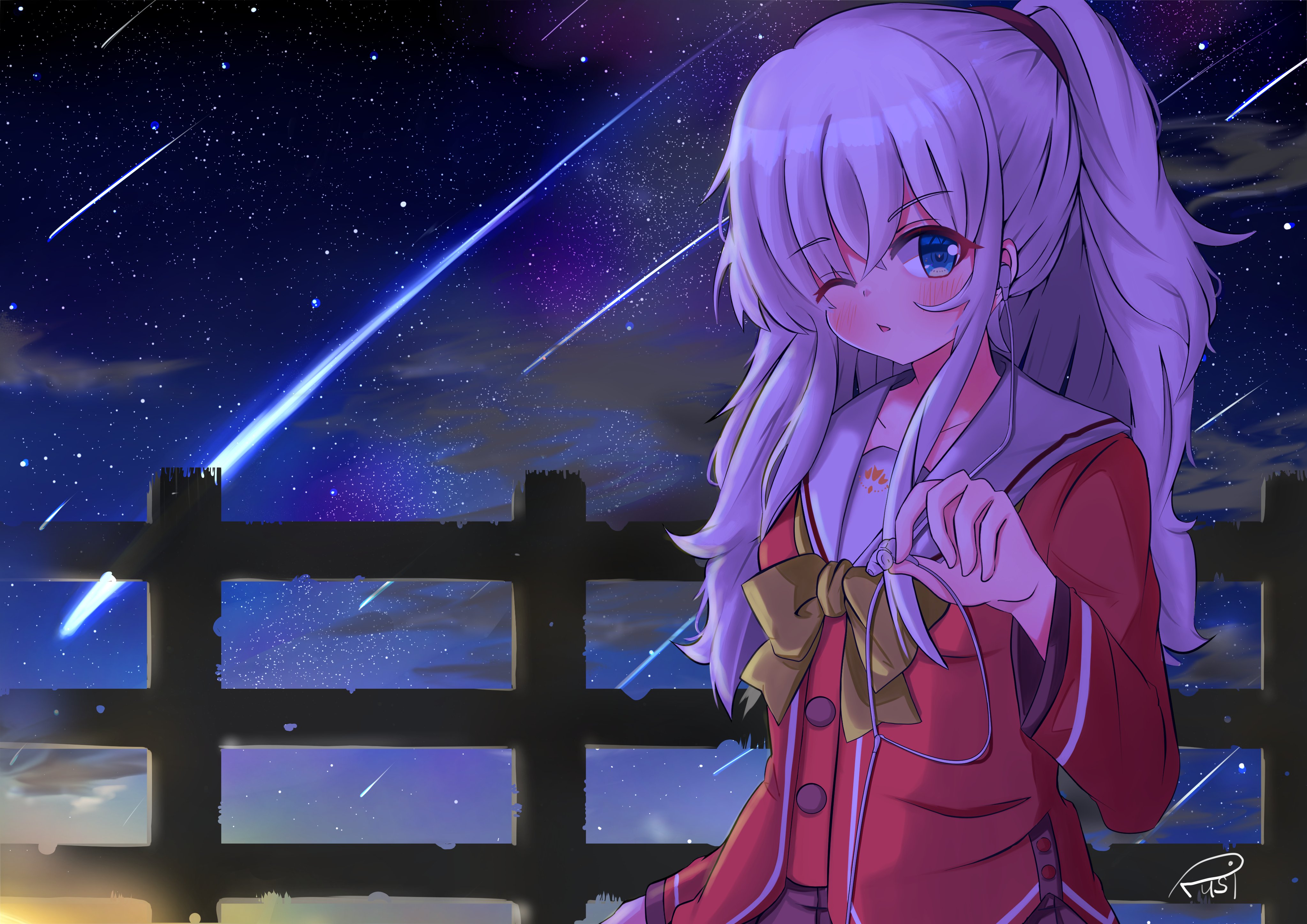 るし Charlotte 友利奈緒 星空 絵描きさんと繫がりたい Key作品 シャーロット Charlotte より 友利奈緒ちゃんを描かせていただきました T Co Pvx2eeeyv6 Twitter