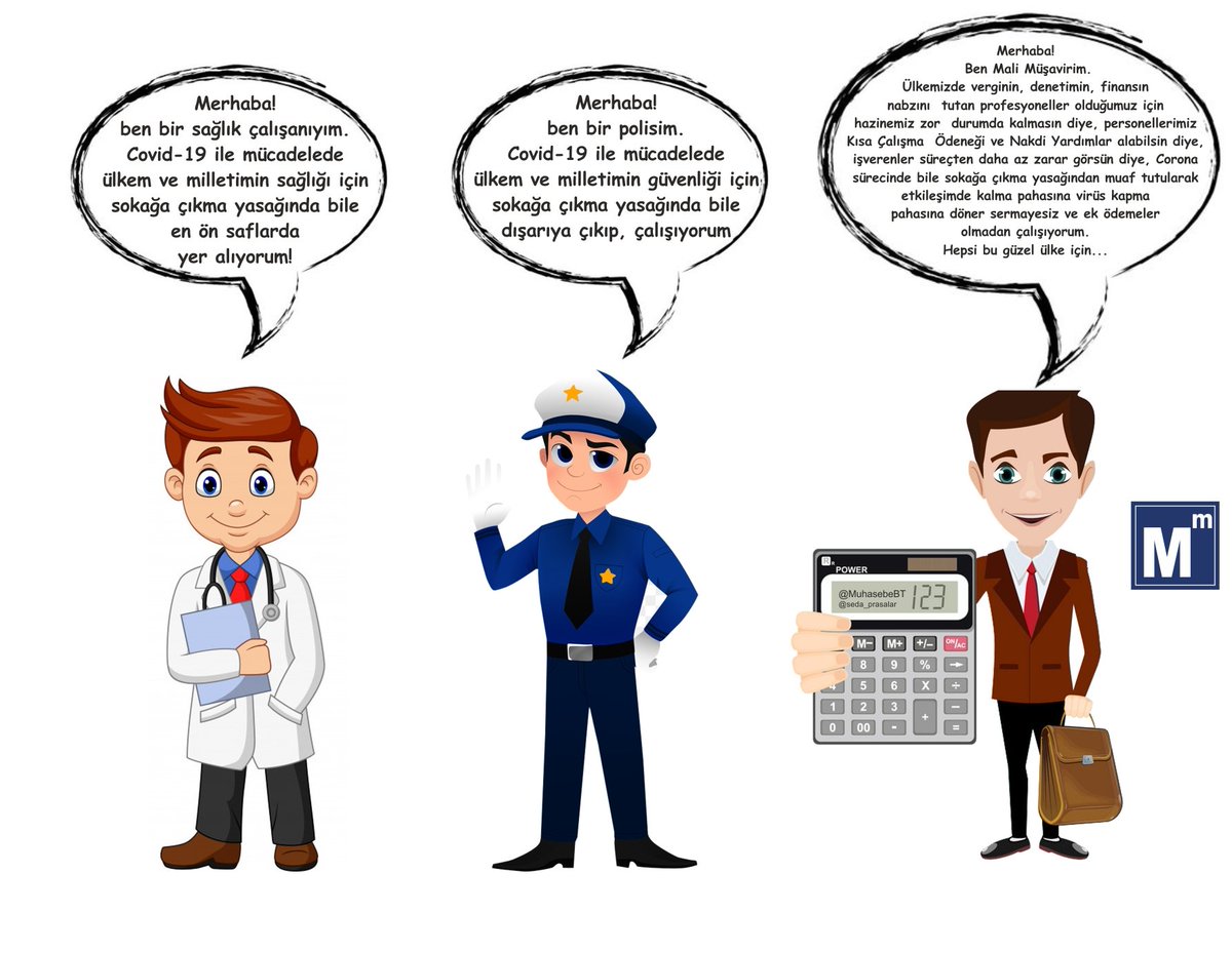 #MaliMüşavirlerÇalışıyor
Merhaba Ben #MaliMüşavirim.
Verginin, Denetimin, Finansın nabzını tutan profesyoneller olduğumuz için,Corona sürecinde bile Sokağa Çıkma Yasağından Muaf Tutularak, Bu güzel memleket için Devletten tek kuruş almadan çalışıyorum.
<a href="/Serkan__Atasoy/">Mali Müşavir Serkan Atasoy ❁</a> <a href="/MuhasebeBT/">Muhasebe Bilenler</a>