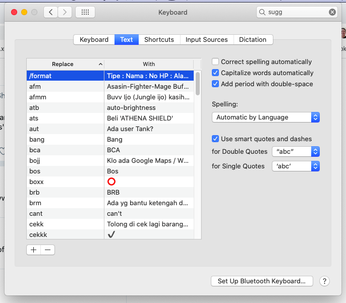 hendrytj's tweet photo. @telegram Unfortunately, my Macbook is Macbook Air 2013 (13inches).. so it doesn't have a Touch Bar.. Please Help bcoz if I type 'brb' it can't replace with "BRB" automatically :) https://t.co/k0Qa0IuMpS