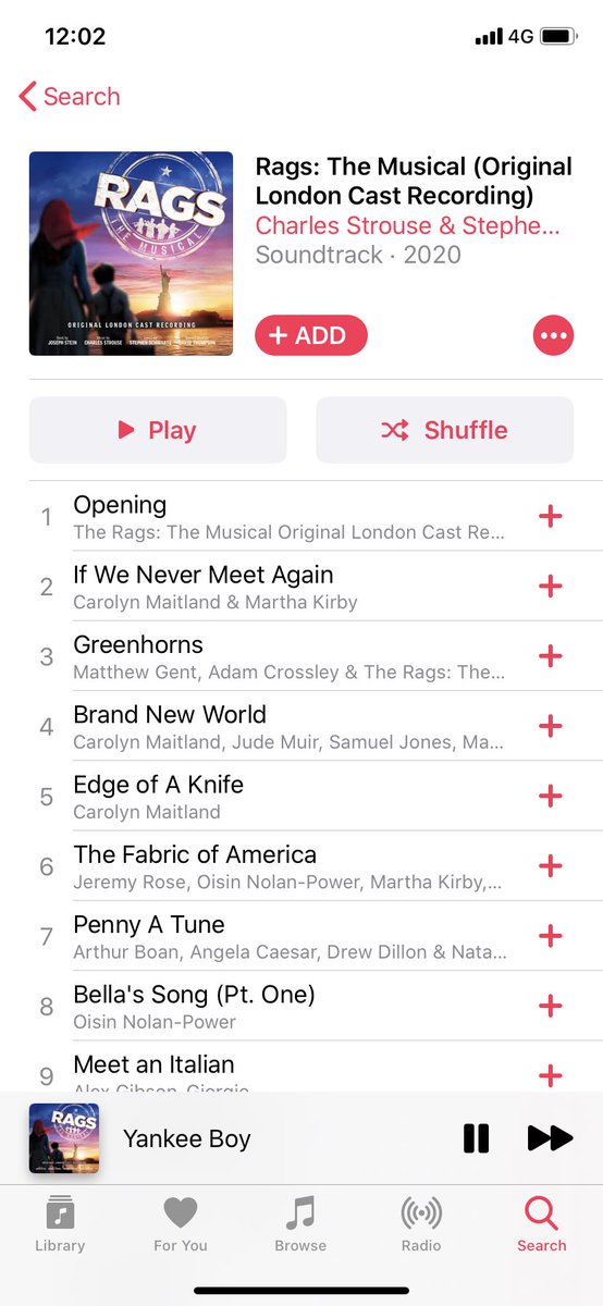 peggs96's tweet photo. I have to say @ragsmusical have done an absolutely stellar job with their new cast recording. The hour or so I spent listening to full score last night really picked up my isolation spirits & brought back such a wave of nostalgia #hopemilltheatre #parktheatre #ragsthemusical #ace https://t.co/25BNNCeUGq