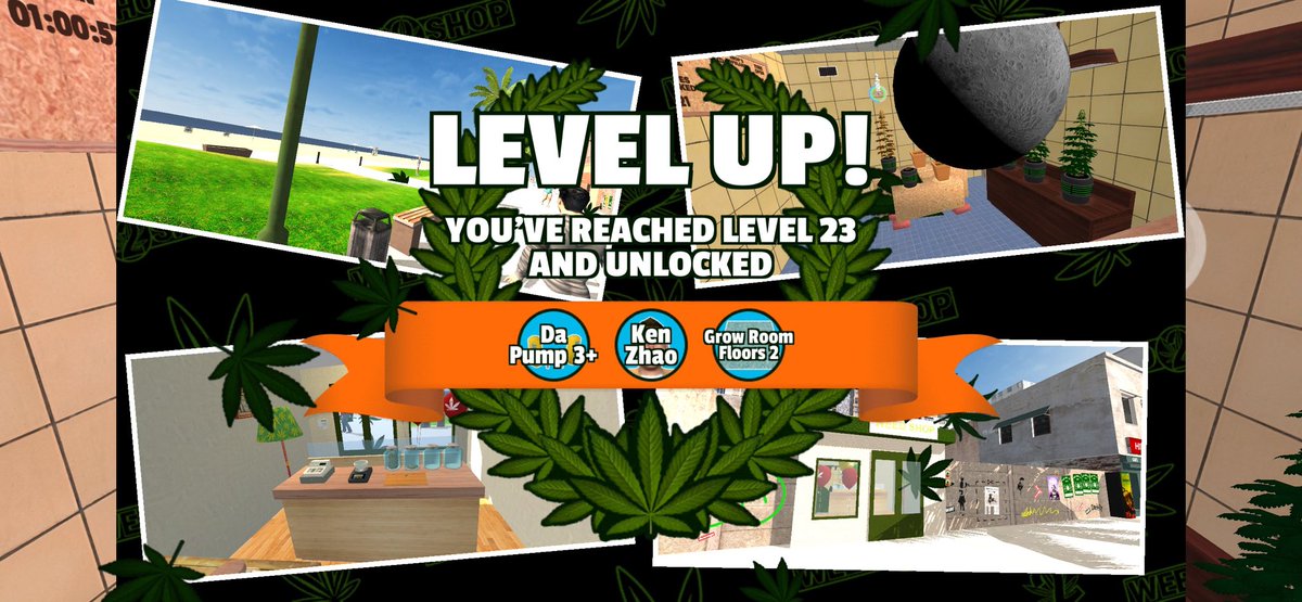 Realest_Palmer's tweet photo. I've reached level 23 running my #weedshop2  Where you at? https://t.co/N6aZsWfJpI https://t.co/4fHuDYymBd