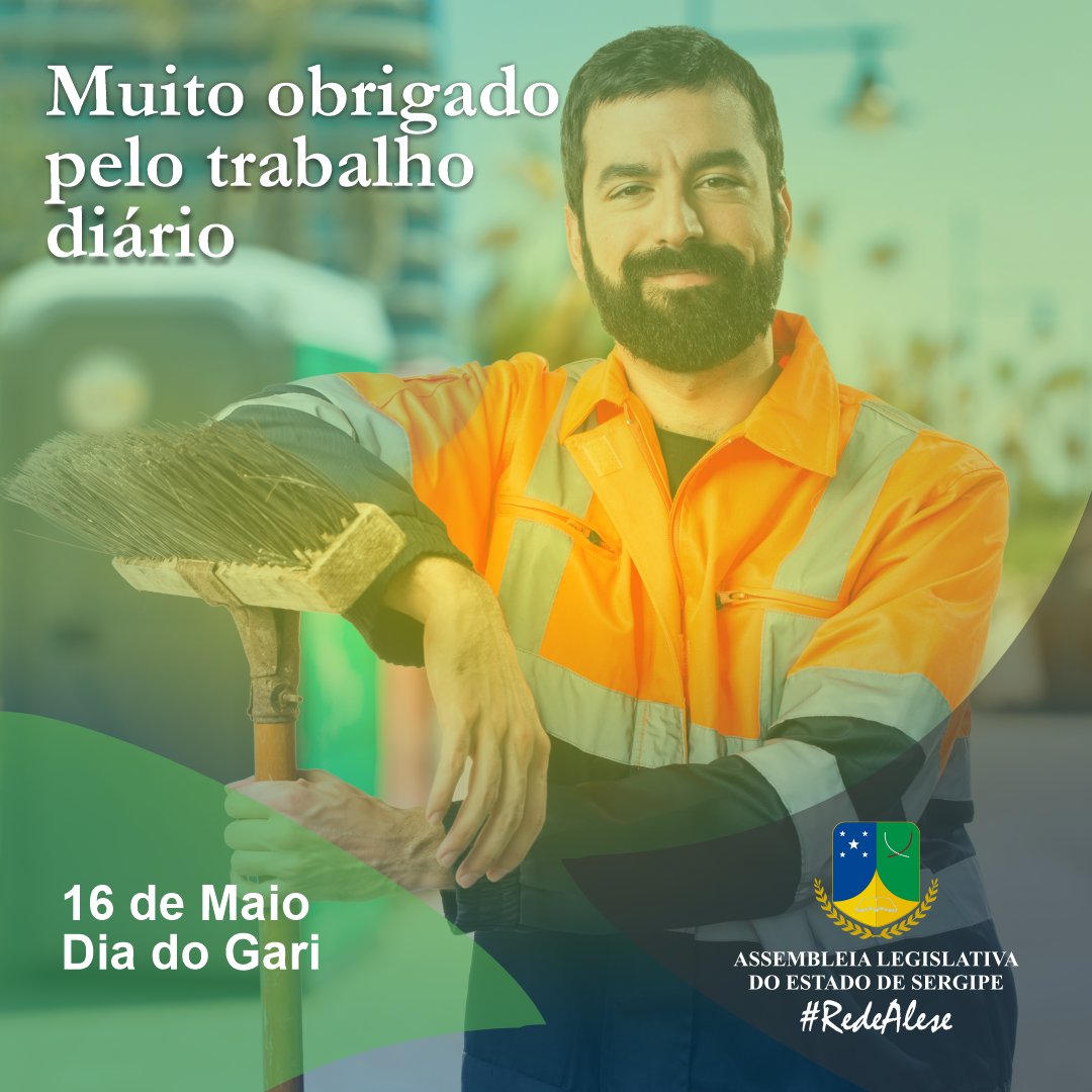 assembleiase's tweet photo. A ALESE homenageia todos os garis de Sergipe e agradece por nos deixarem uma cidade limpa e mais bonita diariamente.
#RedeAlese #CasadoPovo #UmaCasaSeguraéVocêQuemFaz https://t.co/TH7xC8BEDW