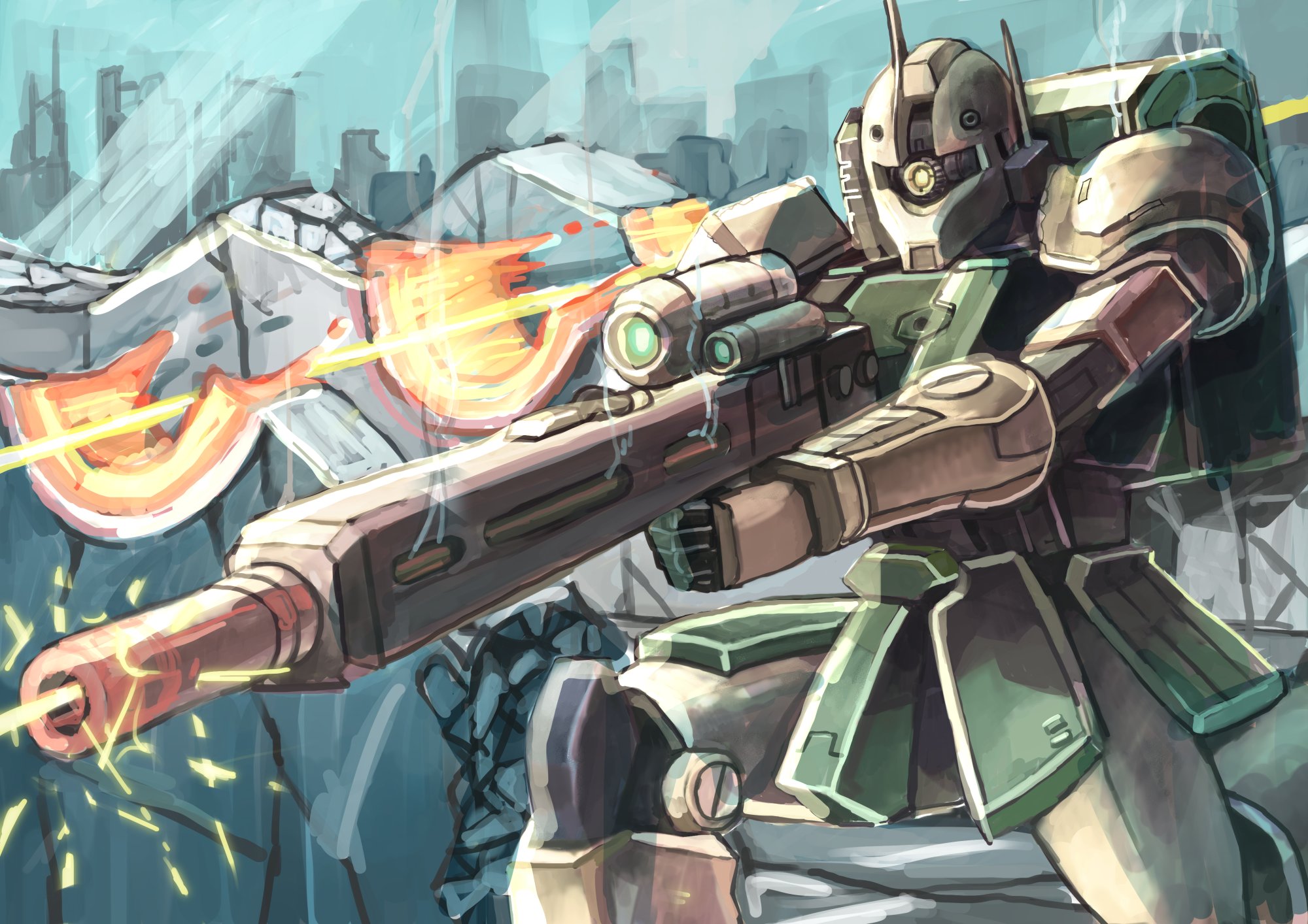カネゴン ザクスナイパーを描きました バトオペ2 ガンダム メカ ロボ ザク T Co Pbixsjda36 Twitter