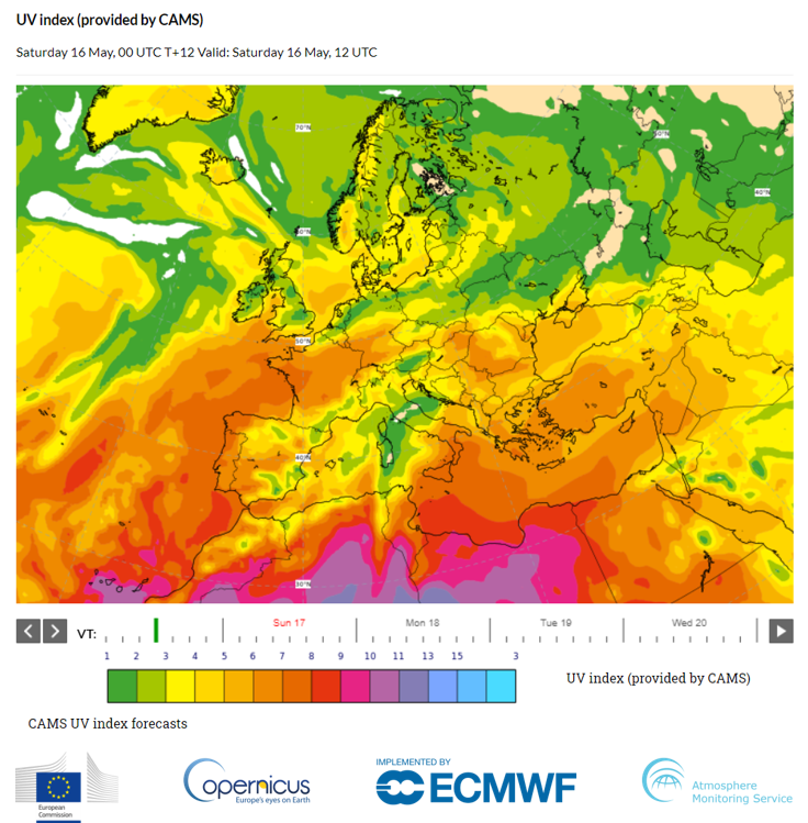 CopernicusECMWF's tweet photo. Did you know we keep an eye on the effects of sunlight on the Earth?

☀️The #CopernicusClimate Change Service's #ESOTC tracks sunshine duration➡️https://t.co/dMEvYMJXLl

☀️The #CopernicusAtmosphere Monitoring Service tracks UV radiation➡️https://t.co/FiLX88TqVx

#IDL2020 https://t.co/zq6m32PpWT