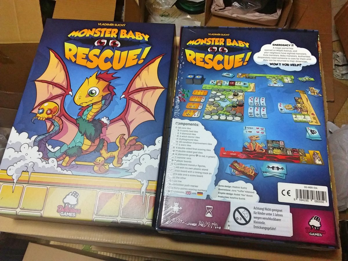 ホリケン 円卓p Gm秋 ト01両日 アンダーウォーターシティーズ のウラジミール スヒーさんの最新作にして初のファミリーゲーム モンスターベイビーレスキュー Monster Baby Rescue も検品してますよ 実物は色味もスッキリしていてかなりいい