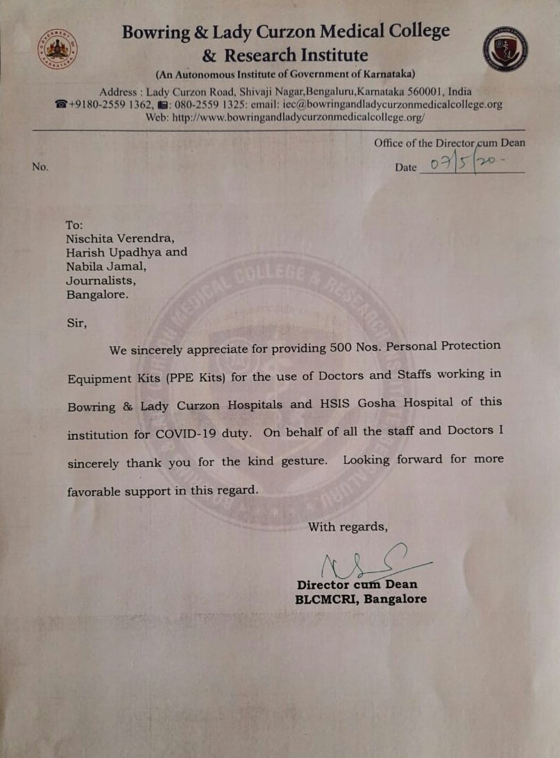 harishupadhya's tweet image. 📢 GRATITUDE THREAD 📢
Today we have completed our PPE kits campaign. 3000 PPE kits delivered. We have sent PPE kits to 4 out of the top 6 worst affected districts in Karnataka. This was our small effort to safeguard our front line health workers.
