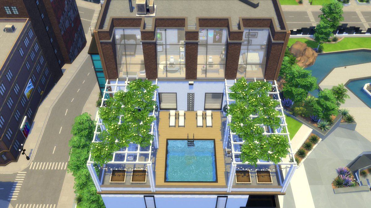 marsimsa's tweet photo. The renovated the Fountainview penthouse is up on the Gallery (Origin-ID: marSimsa)

It features 6 bedrooms, 4 bathrooms, 2 terraces and a swimming pool, for all of your Sims' big city needs and dreams

@TheSims @SimsCreatorsCom #thesims4 #ShowUsYourBuilds https://t.co/mqfdV2lq2z