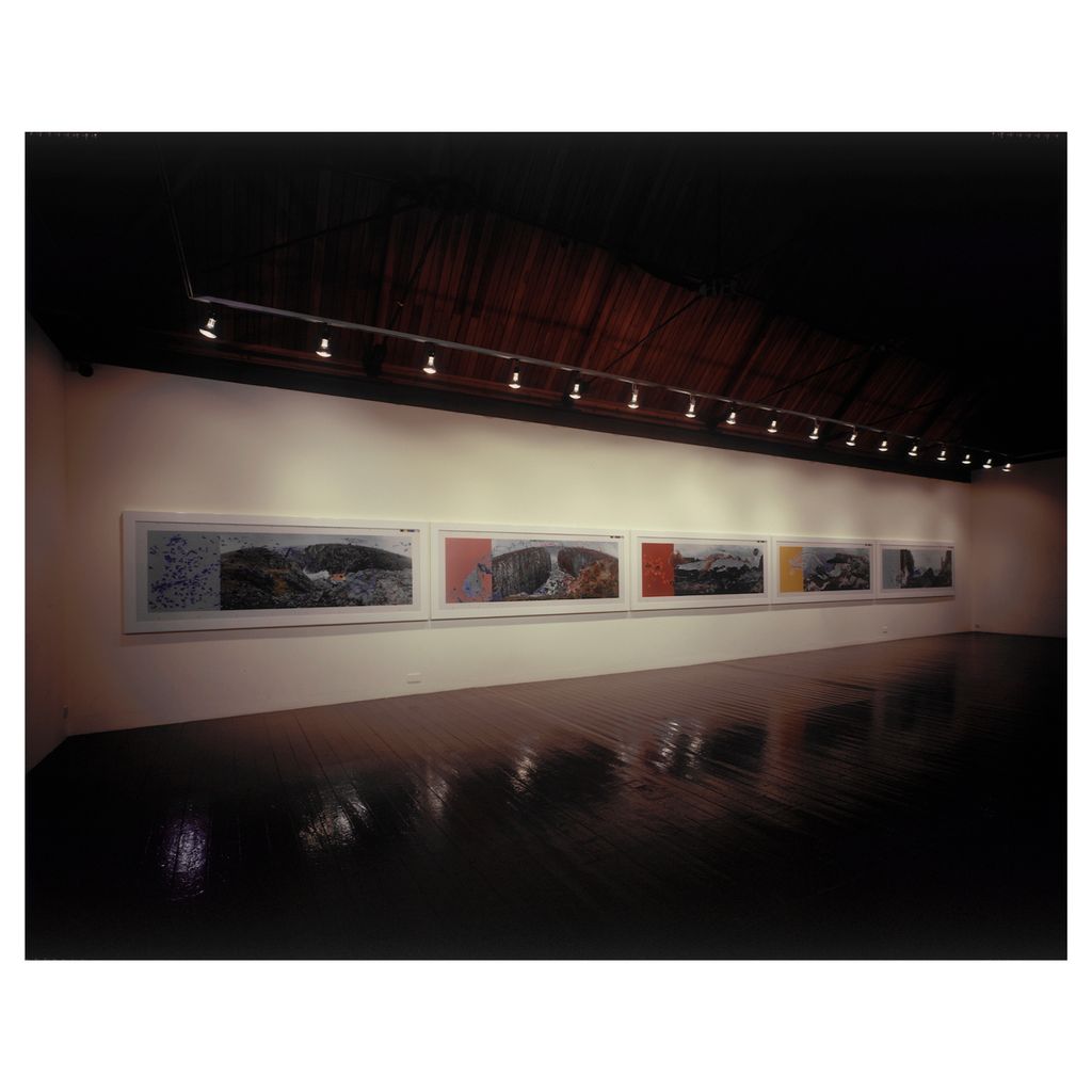 mao_gallery's tweet photo. Viral Landscapes by #HelenChadwick at MAO in 1989. Photos of the coast layered with microscopic patterns of human cells, colour-washed by the sea. Chadwick suggests an analogy between the body and nature, ecological pollution and human sickness. Read more on Instagram #MAOarchive https://t.co/RfmtTtVHY2