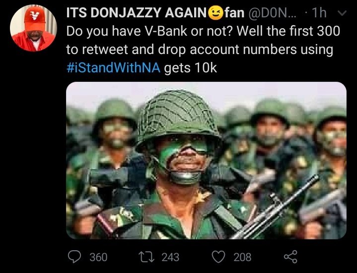Chukwu_Ka_'s tweet photo. Similar thing happened weeks ago when people where being paid to trend #istandwithNA , if you stand for evil for 10k then you might have already sold your soul and conscience. We are our biggest problem. https://t.co/U42K0uFZ3y