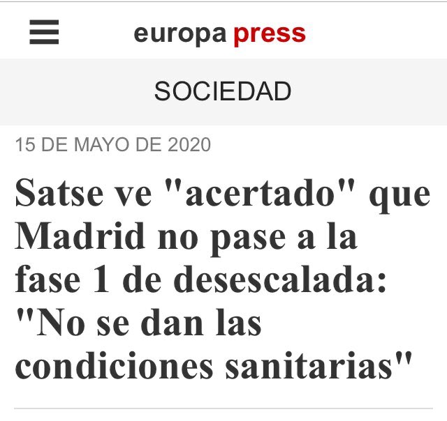 gerontecontena's tweet photo. El Colegio de Médicos de Madrid dice que la comunidad no está preparada para pasar a #Fase1madrid, pero da igual, Ayuso y Aguado seguirán azuzando para que en el barrio de Salamanca sigan pidiendo #SánchezDimisiónYa https://t.co/1nPR0EwgMk