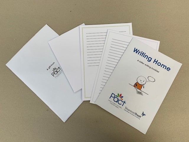 HMPCardiff's tweet photo. @PactCymru have gifted 'Writing Home' packs to support the men in writing to their families. The men at HMP Cardiff have received the packs today and we're already hearing great feedback! Thank you @PactCymru https://t.co/R519soPYTJ