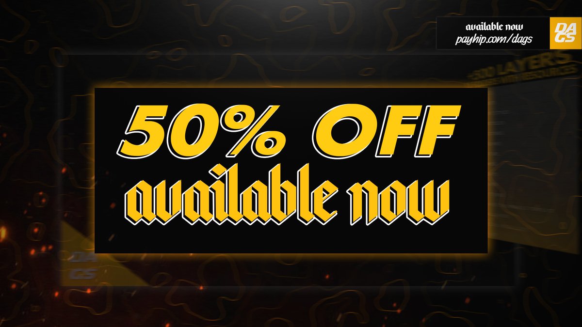 ImDags's tweet photo. Direct Pack 50% OFF !!!

https://t.co/5CFDUoeRmR  USE CODE= 50-OFF
(PROMO Available until May 18)

❤️🔃

#gfx #packgfx https://t.co/BgWIwxsVBc