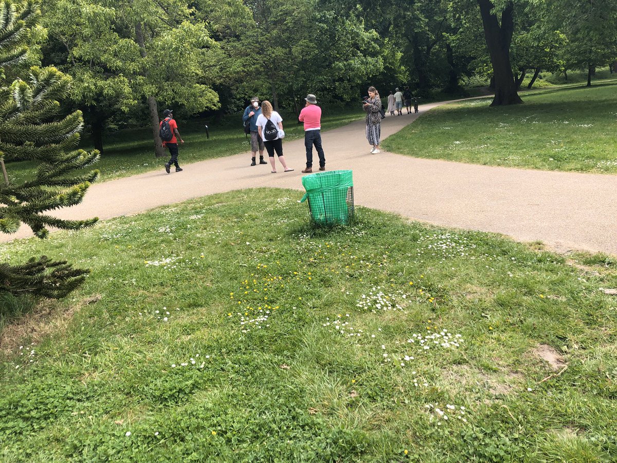 This is the “mass-gathering” at Bute Park in #Cardiff. 

It’s 3 people. 3. 

Note - the gentleman is arguing against it.