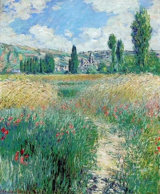 hiddenthread_'s tweet image. ได้กลิ่นอายของปลายฤดูใบไม้ผลิ และต้นฤดูร้อน — Claude monet
