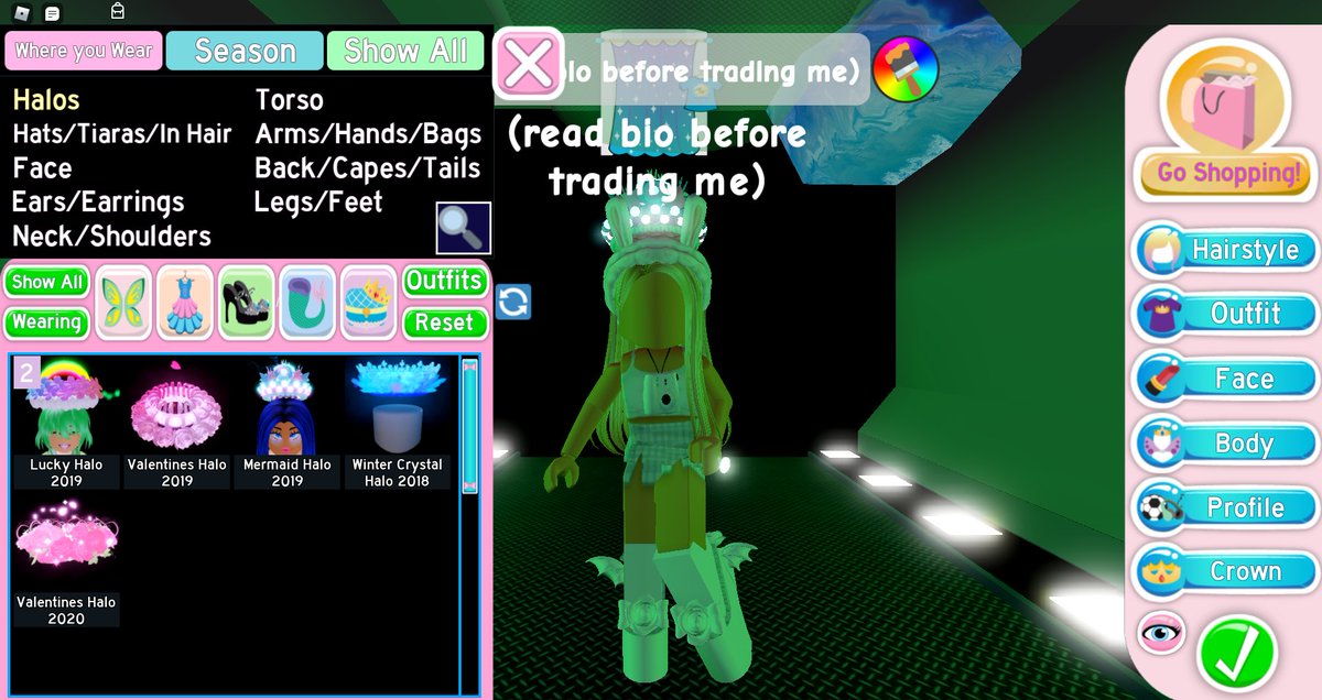 casuallychloee's tweet photo. TRADING LOW TIER HALOS FOR A HIGHER TIER HALO (new vday, old winter and mermaid halo nft)
-not looking for easter,new lucky
wl in thread
#royalehightrades #royalehightrading #royalehightrade #royalehighhalo #royalehighhalotrades #royalehightradings #rhtrades #rhtrading #rhtra https://t.co/EYCFuSWZv5