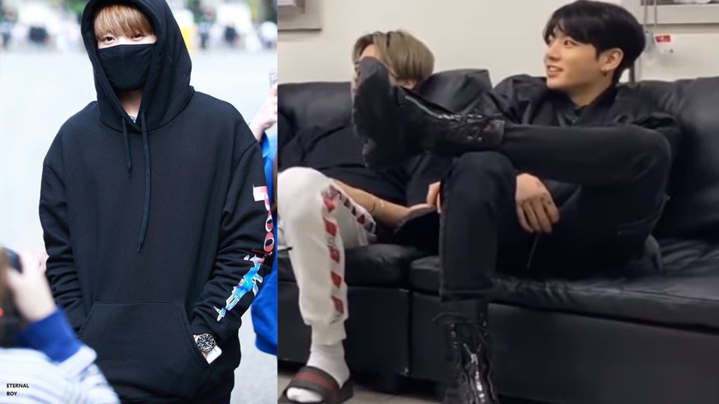 Jungkook black hoodie