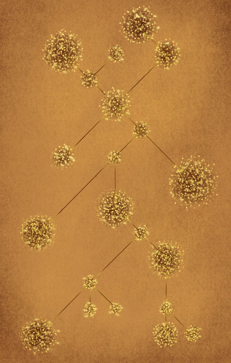  #DataVizWallpaper in 1959Inspired by  @defilippovale’s Me Too Momentum project, I created a 50’s style dandelion network. #the100dayproject  #DataArt