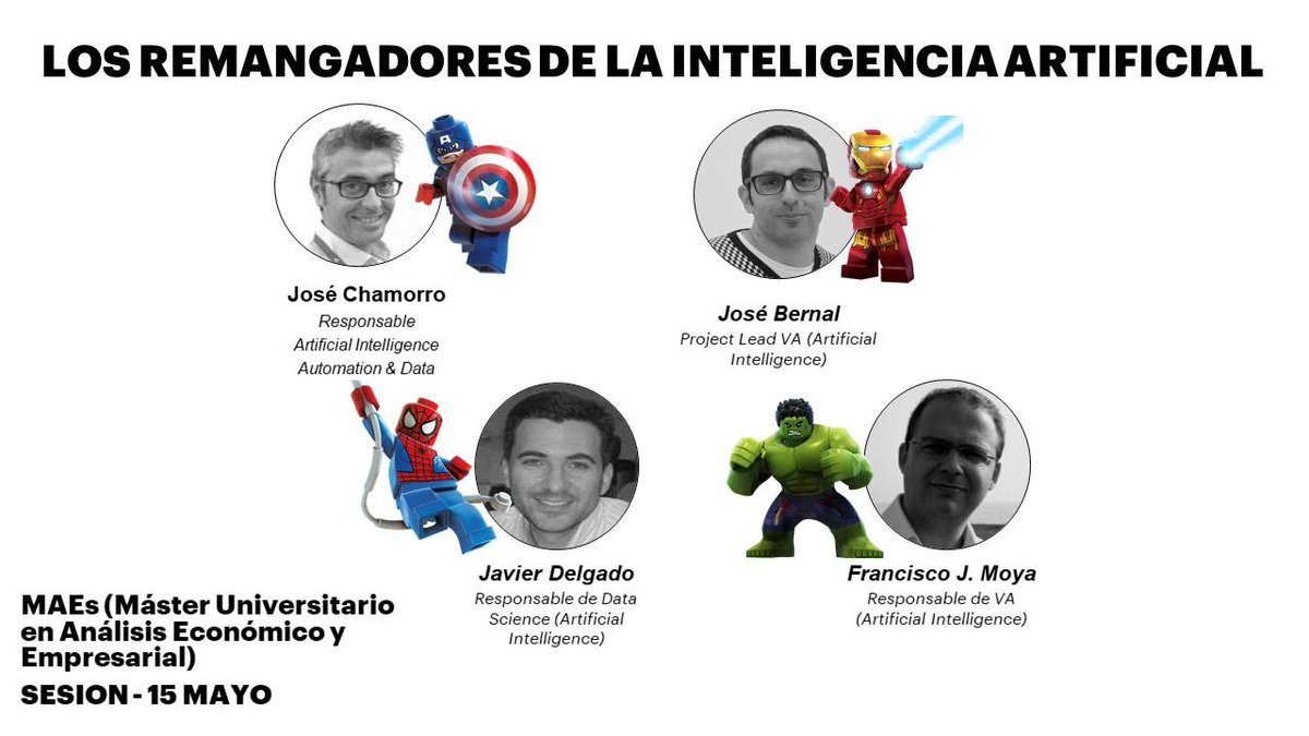 Webinar de <a href="/Accenture/">Accenture</a> Los "remangadores" de la inteligencia artificial nos cuentan sus proyectos a <a href="/maes_uma/">MAEs UMA</a> Excelente exposición <a href="/FCEEUMA/">Facultad Económicas</a> @empleo_UMA <a href="/linkbyuma/">LINK by UMA-ATech</a>