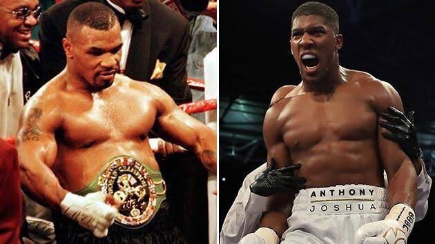 BoxingKingdom14's tweet photo. Who wins if they fought next? 

RT = Mike Tyson Wins 
❤️= Anthony Joshua Wins https://t.co/t77d2wXmcq