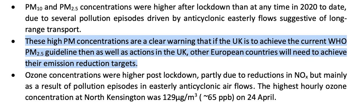 Still it's a reminder that when it comes to reducing pollution, UK cannot do it alone. Much of the extra PM pollution, says Kings, is “imported” - from other European countries, where emissions are higher. Another reminder that while we're an island we're not an island