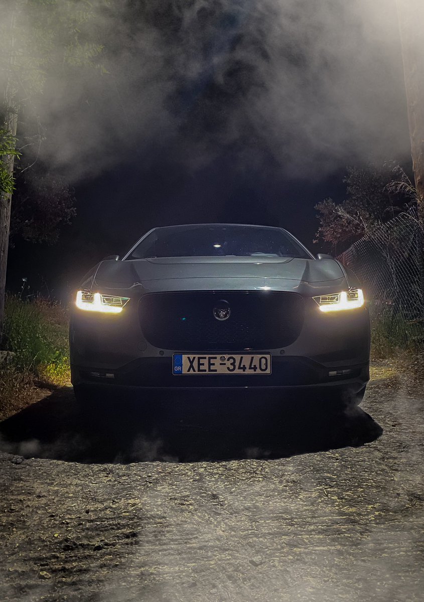 GSargiannidis's tweet photo. Took some bangers night photos of the @Jaguar I-Pace, which I tested in a short trip.
Shot on an @Apple iPhone 11 Pro Max 
@NewsAutogr #jaguar #jaguaripace #pureelectric https://t.co/NmaXvAareC