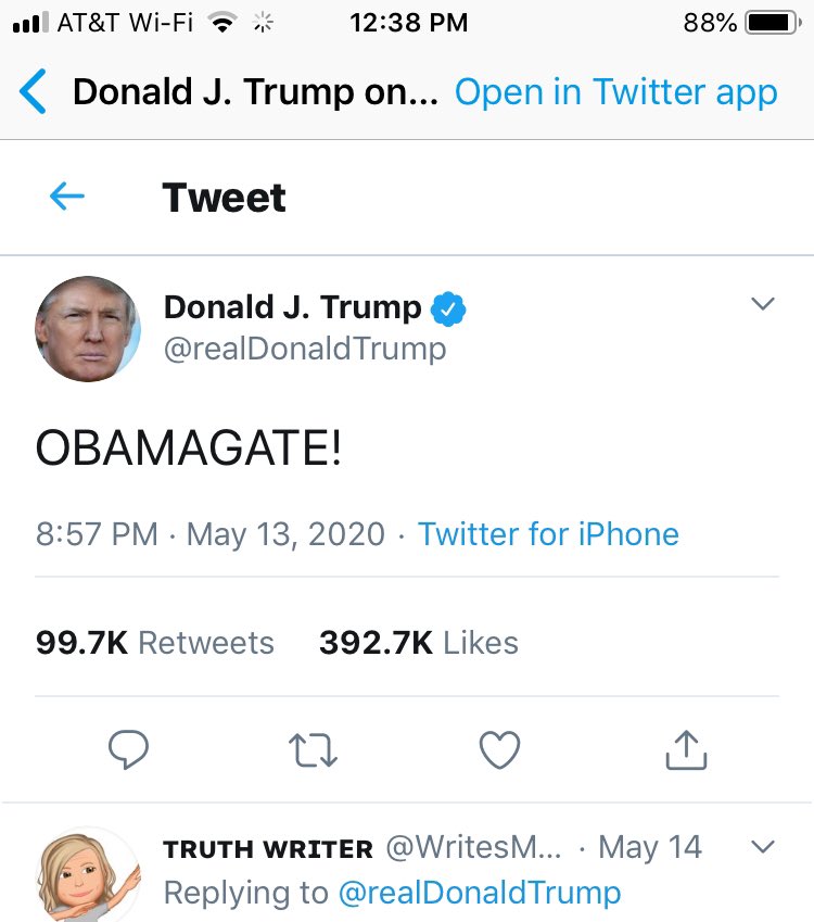 DrDigiPol's tweet photo. BURIED!

In the great battle of the #onewordtweet, @BarackObama continues to BURY @realDonaldTrump 3 to 1 on RTs and over 4 to 1 on Likes.

Even without considering #TrumpsBotArmy, it is clear that Obama is way more popular than Trump.

#WhatILearnedOnTwitterToday https://t.co/FXAy5m2ahW