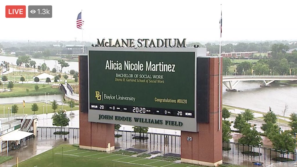 thealicianm's tweet photo. From beginning to end! What a journey it’s been! To the class of 2020, we overcame all obstacles and have made history. Now let’s go change the world for the better!  #baylor2020 https://t.co/E0Nl5xzm69