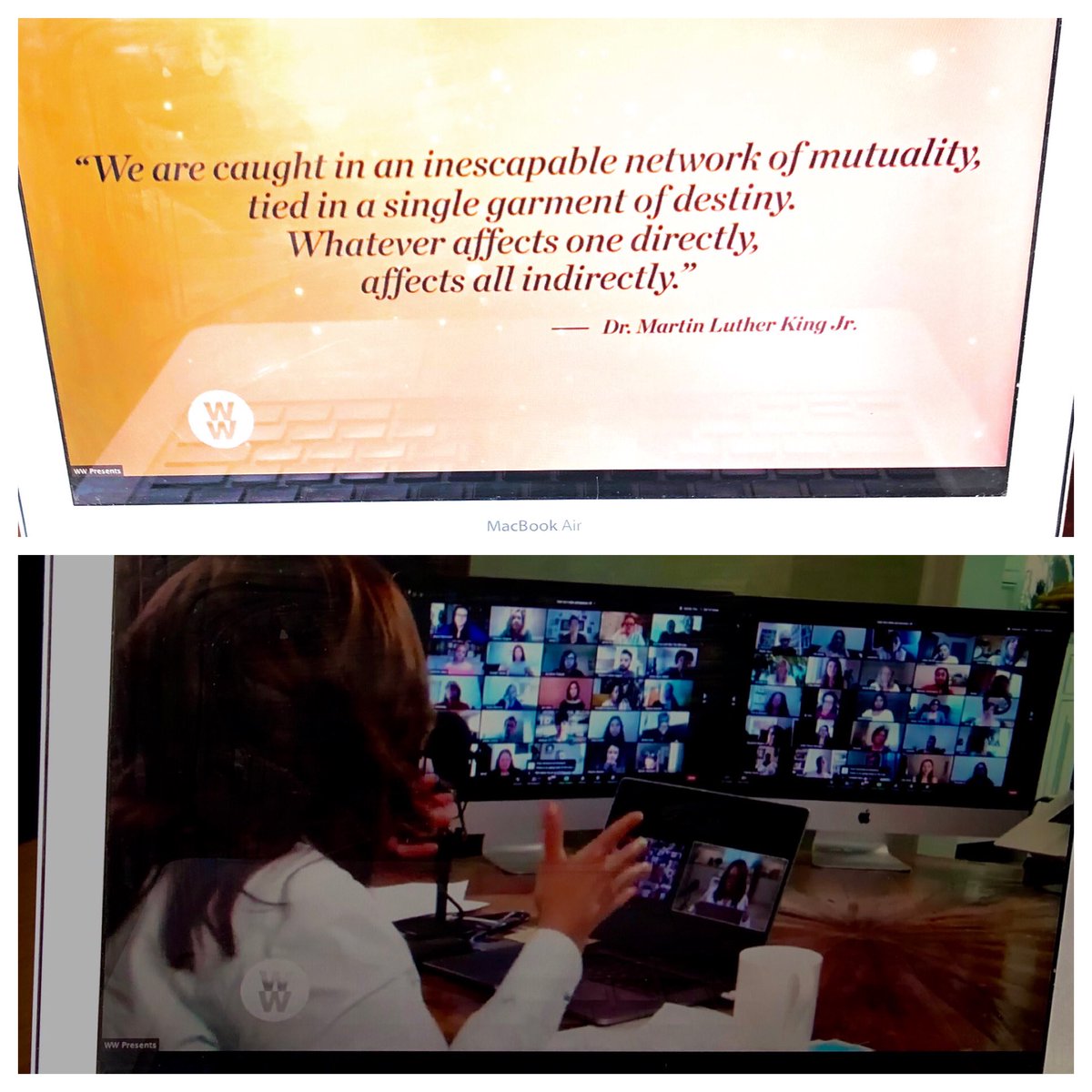 Just participated in the <a href="/ww_us/">Weight Watchers</a> <a href="/oprah/">Oprah Winfrey</a> #YourLifeInFocus experience. So much relatable insight on finding focus &amp; dealing with anxiety during these challenging times. This MLK quote they shared gave me chills. #grateful  #oprahandww #wellness #focus #InThisMomentIAmWell ❤️