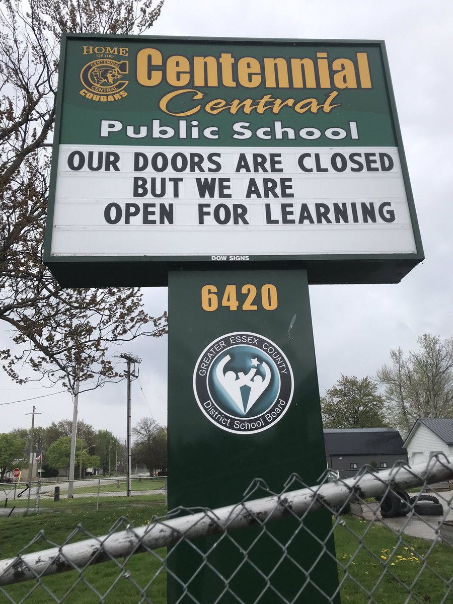<a href="/CentennialCntrl/">Centennial Central</a> our sign says it all! #GECDSBProud