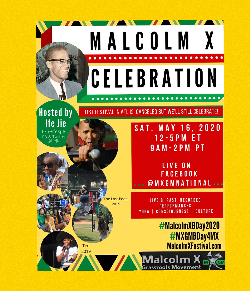 MXGMNational's tweet image. HAPPENING NOW: Malcolm X Celebration Online!  ✊🏾   m.facebook.com/MXGMnational/
#MalcolmXBDay2020 
#MXGMBDay4MX
