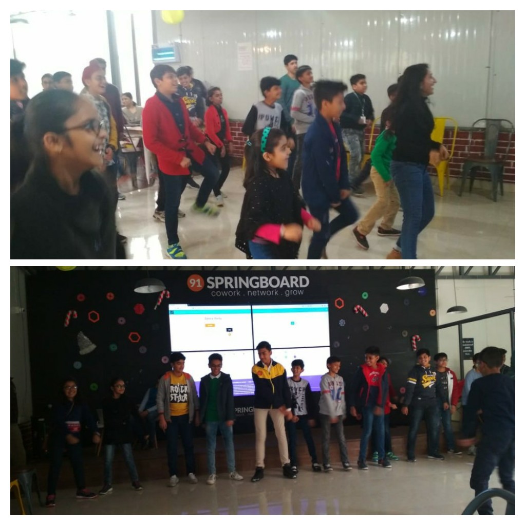 NiranjanaCS's tweet photo. #91Springboard #DanceParty #HourOfCode #Code.org #CodeTigers #LargestEvent #LearnToCode #MakingIndiaCodeLiterate https://t.co/1M7idUsByw