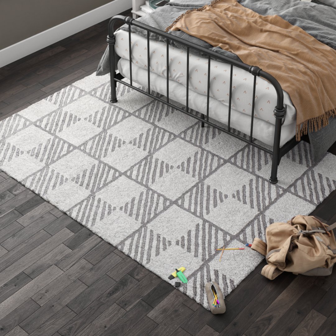 LittleSeedsKid's tweet photo. Pair the Willow Bed with the Serenity Blocks Rug to create a effortlessly casual style for any kid. #LittleSeedsKids https://t.co/57KhZNgFUN