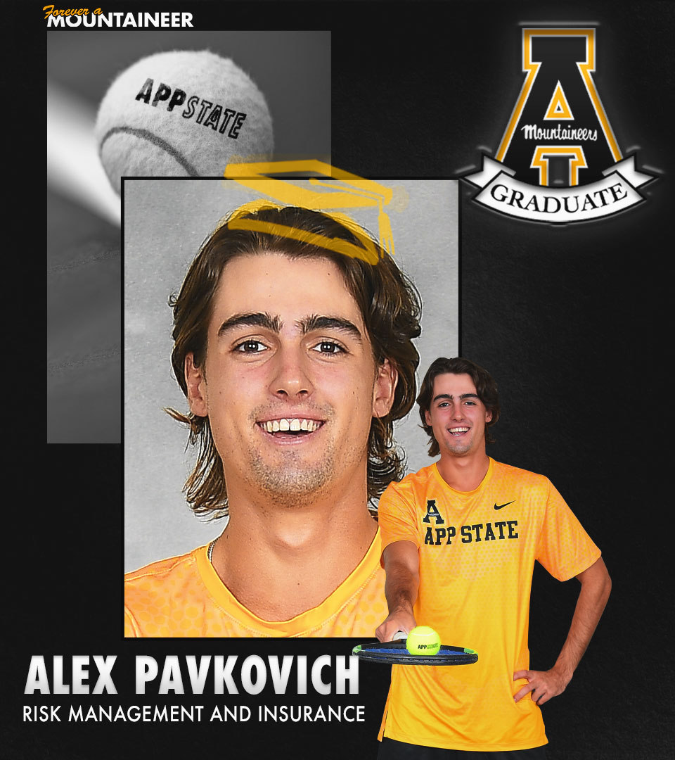 Congratulations to Alex Pavkovich on graduating today from <a href="/appstate/">Appalachian State</a>! Thank you for giving your all! 🎓 #AppStateClassof2020