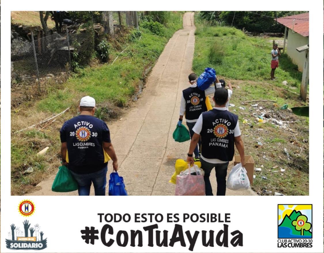 Nuevamente nos trasladamos al sector de Loma Cova en Arraijan y donamos bolsas de alimentos y latas de leche para los niños. #Activo2030Solidario #Activo2030LC #ConTuAyuda #QuedateEnCasa <a href="/anca2030panama/">ANCA 20-30 DE PANAMÁ</a> @activo2030intl