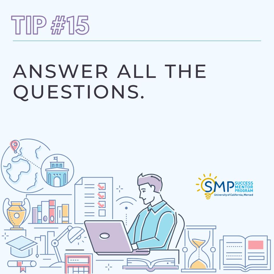 UCMSMP's tweet image. Not sure about your answer? Making educated guesses can help. Still put something and do not leave questions blank! 📑📚