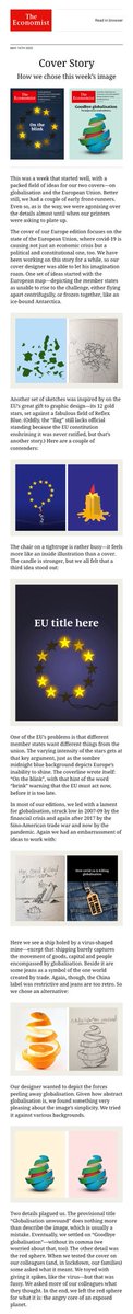 The backstory about what ends up on the cover of  @TheEconomist each week is fascinating (h/t  @lmirani)