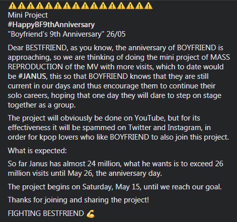 Luna_Luniss's tweet photo. We are going to support #BOYFRIEND anniversary mini project.
#보이프렌드
#HappyBF9thAnniversary
#WantingIsPower
https://t.co/kNrLOew1Q0 👈 LINK #JANUS https://t.co/jcToMC1iX3