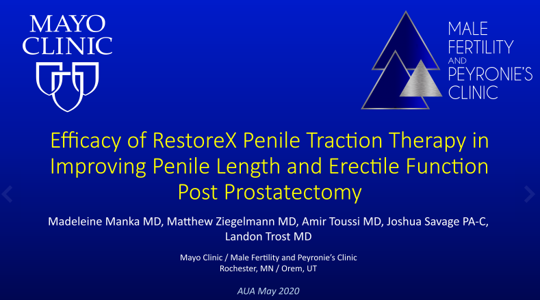 AshleyGWinter's tweet photo. Use of penile traction after prostate cancer surgery improved PENILE LENGTH (and possibly ERECTILE FUNCTION). GREAT study. PD26-07: https://t.co/QnlBBfFKnm  #AUAVirtualSci #aua20 #peyronies @AmerUrological https://t.co/nztIJ5Nv12