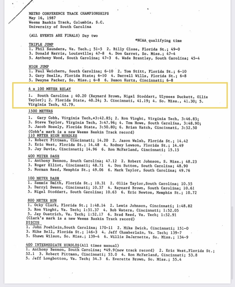 TheBigShooter3's tweet photo. ��️ #WhatHappenedToday 5/16/87 @FSUBaseball & @FSU_Track
1st #PrimeTime Double!
After ⚾️ Win semi-Finals, @DeionSanders 🏃🏿1st Leg 4X100 relay returned to get #MetroChampions game winning 2 RBI single
🤩 https://t.co/Tg1O515VYu
👀https://t.co/4TvLShyYkg
#Seminoles 💪 #ISawThis https://t.co/Lfz0T8gsow