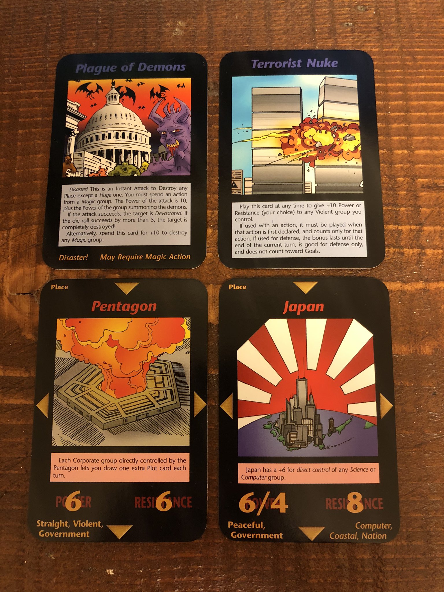 イルミナティカード　Terrorist Nuke Illuminati INWO CCG Limited Ed. Terrorist Nuke & Pentagon M