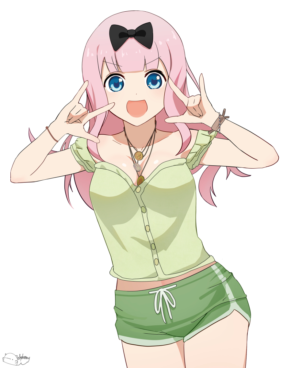 藤原千花 私服ver. #かぐや様は告らせたい #藤原千花 #JK #ピンク髪