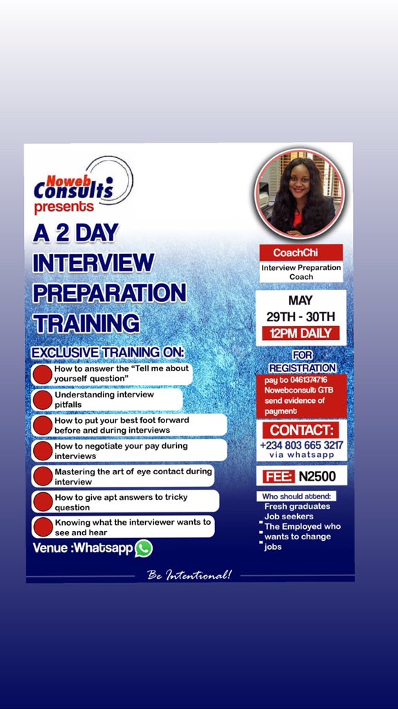 Coachchi_'s tweet photo. Little things that can transform one’s destiny.

Take advantage of this training.
Check flier below for information https://t.co/m1wqe0nBdj