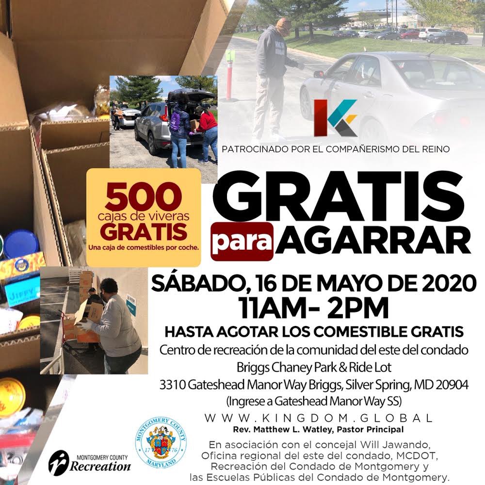 willjawando's tweet image. For those in need, we'll be distributing 500 boxes of groceries this morning, 11am at the East County Recreation Center, 3310 Gateshead Manor Way, Silver Spring, MD 20904 #WeAreInThisTogether