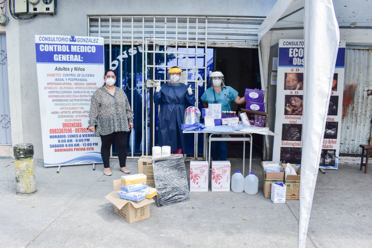 FundacionYLE's tweet photo. Primera entrega de insumos al centro médico Bio-medic en Chongón y al consultorio González en la Isla Trinitaria. Gracias a sus donaciones estos centros podrán atender a más personas y salvar vidas. ¡Anímate y dona! ¡Pequeñas acciones logran grandes cambios!
#YLFE #COVID19 https://t.co/Y4dMYnCNxe