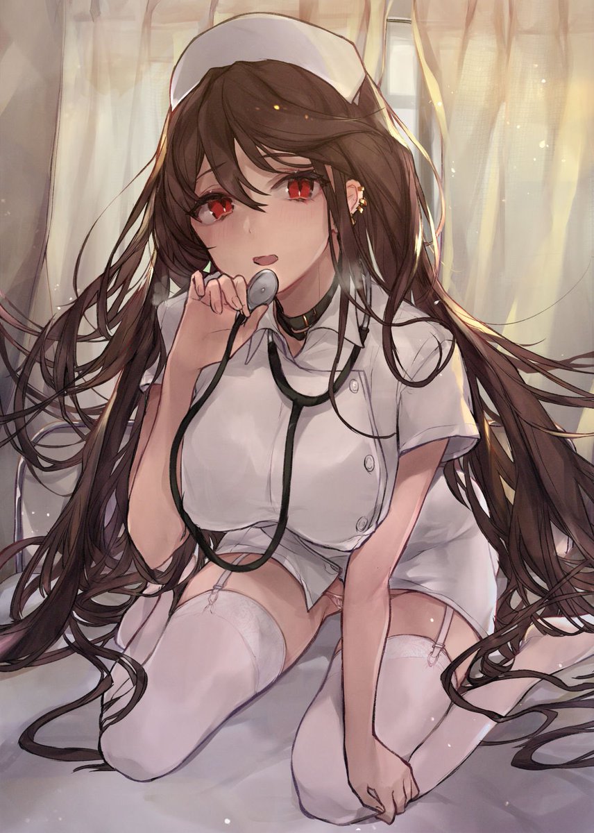 ぷりんうに V Twitter えちえちナース虞美人ぱいせんさん 完成 なんだかんだで優しい虞美人ぱいせんさんは ナース服も着てくれそう Fgo