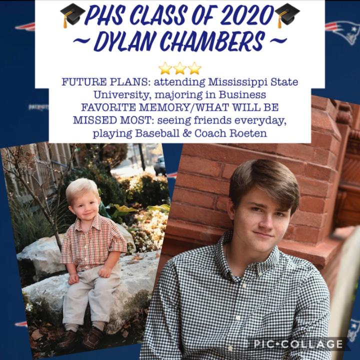 PHSTEAM2020's tweet photo. PHS Senior Spotlight! Dylan Chambers https://t.co/RRsqidirbG